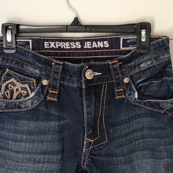 Express jeans Rocco slim boot 30w/30L - Picture 4 of 8